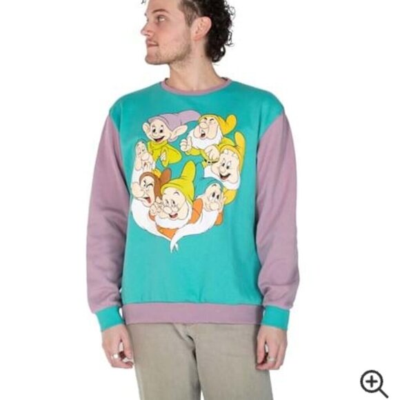 Cakeworthy Seven Dwarves Crewneck Adult Sweatshirt Vintage 90s Small - Picture 4 of 14